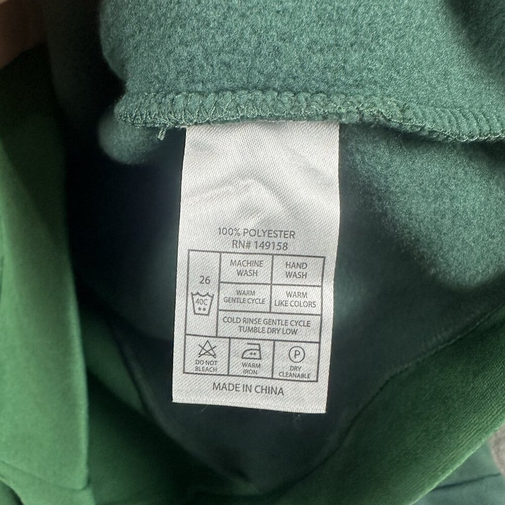 Triumph Tragedy Mens Pullover Two Tone Green "Saint" Sweatshirt Large READ ALL - Picture 7 of 12